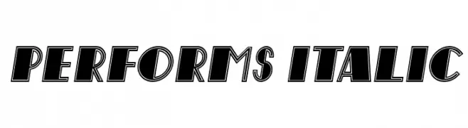 Performs Italic  Fuentes Gratis Descargar
