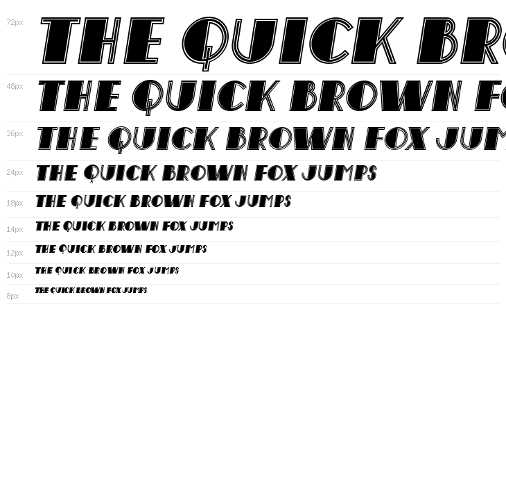 Performs Italic Waterfall