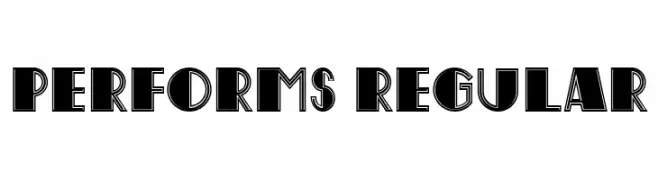 Performs Regular  Frei Schriftart Herunterladen