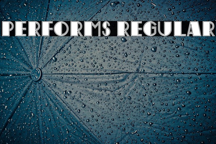 Performs Regular Example 1