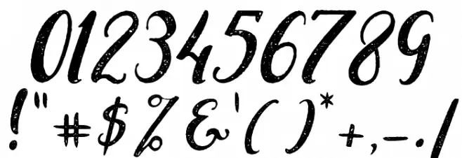 Perfume Classic Demo Version Font OTHER CHARS