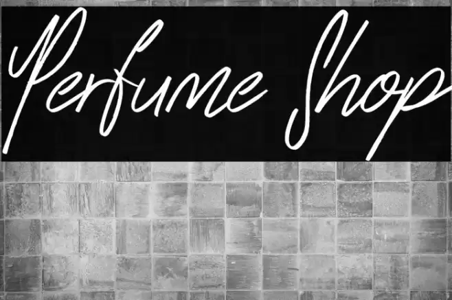 Perfume Shop خط examples