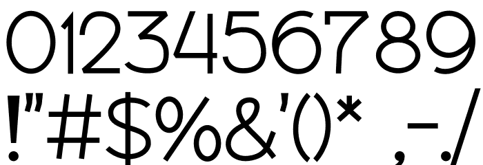 Pergola Demo Font OTHER CHARS