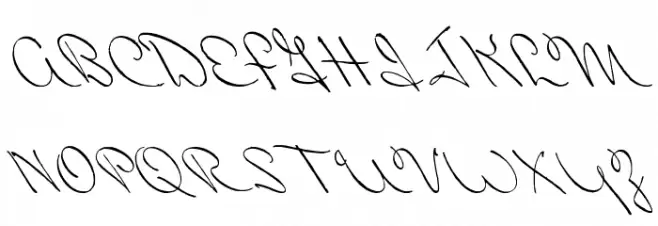 Perhaps Love Font UPPERCASE