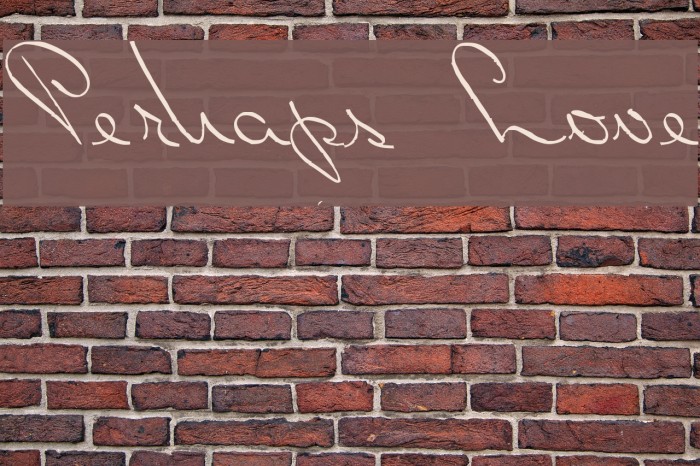 Perhaps Love Example 2