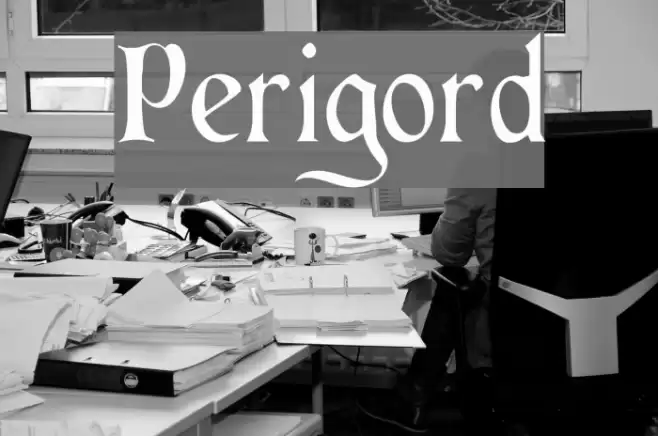 Perigord Schriftart examples