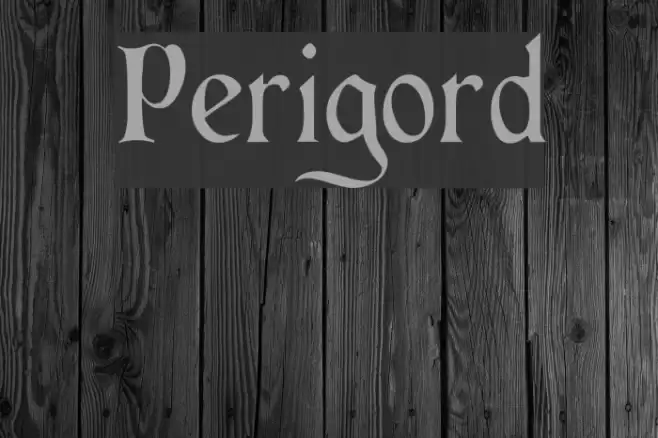 Perigord Schriftart examples