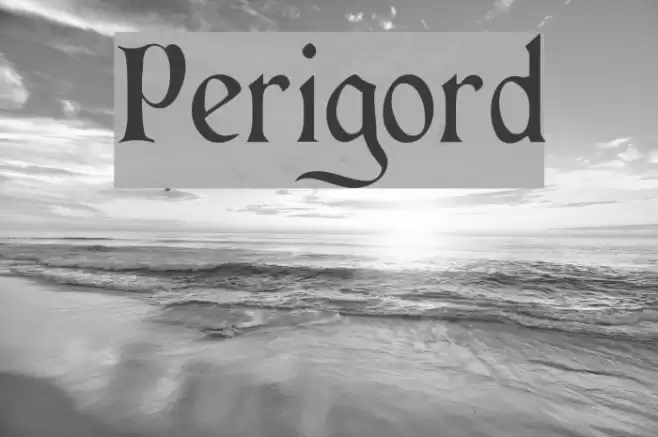 Perigord Schriftart examples