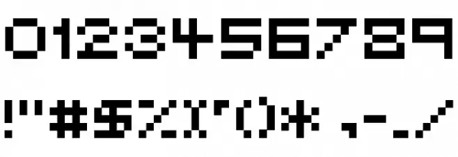 Period X Font OTHER CHARS