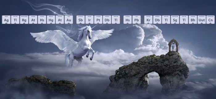 Periodic Table of Elements Font examples