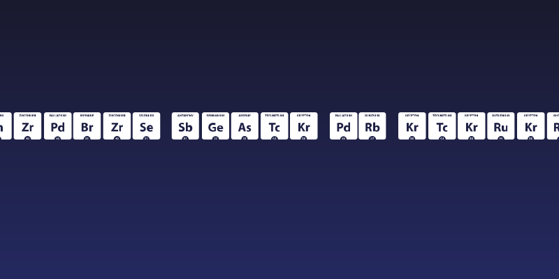 Periodic Table of Elements Social Header