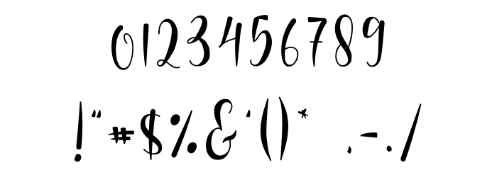 Perisha Font OTHER CHARS