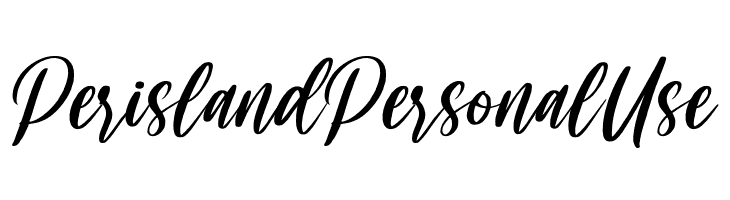 Perisland Personal Use  Free Fonts Download