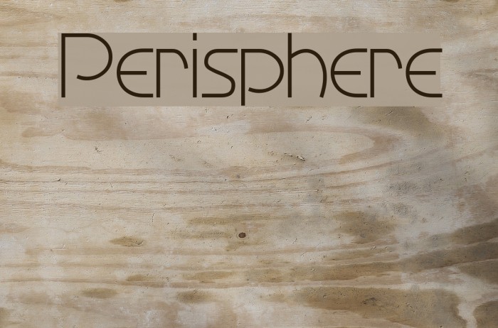 Perisphere フォント examples