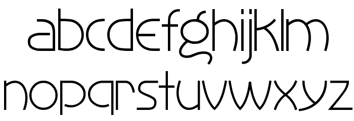 Perisphere フォント 小文字