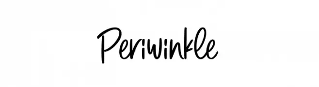 Periwinkle  Скачать бесплатные шрифты