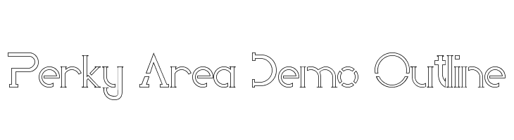 Perky Area Demo Outline  les polices de caractères gratuit tlcharger