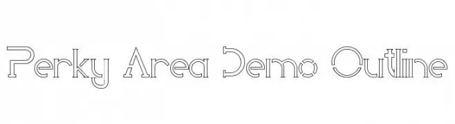 Perky Area Demo Outline  免费字体下载