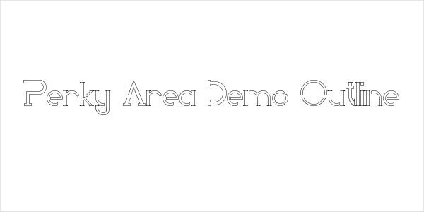 Perky Area Demo Outline Logo