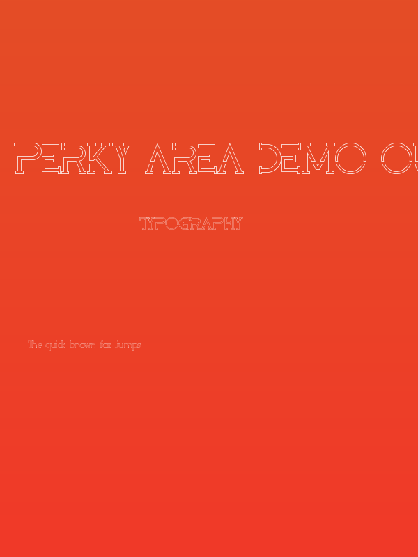 Perky Area Demo Outline Poster
