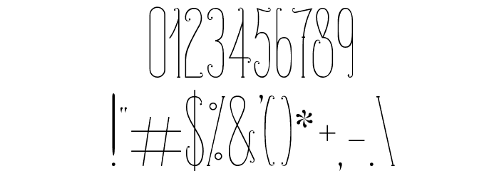 PerleDeRosee-Condensed Font OTHER CHARS