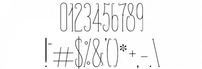 PerleDeRosee-Condensed Font OTHER CHARS