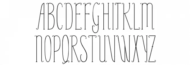 PerleDeRosee-Condensed Fonte MAIÚSCULAS