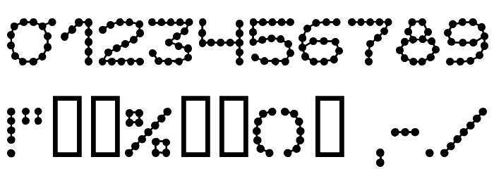 Perlenkette Font OTHER CHARS