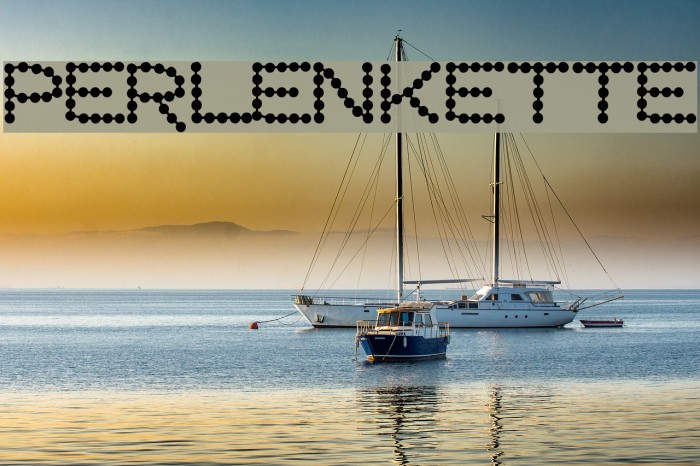 Perlenkette Font examples