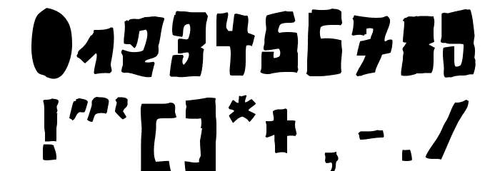Perlon Fat Font OTHER CHARS