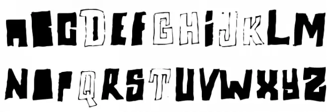 Perlon Fat Schriftart Groß