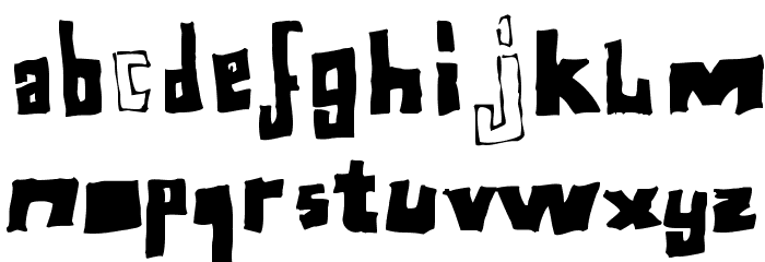 Perlon Fat Font LOWERCASE