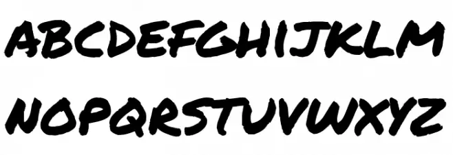 Permanent Marker फ़ॉन्ट लोअरकेस