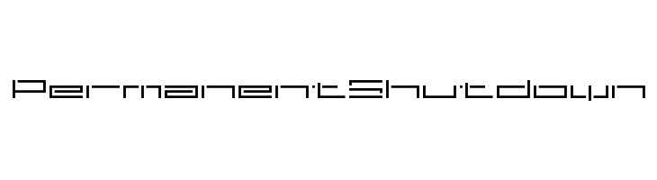 Permanent Shutdown  font caratteri gratis