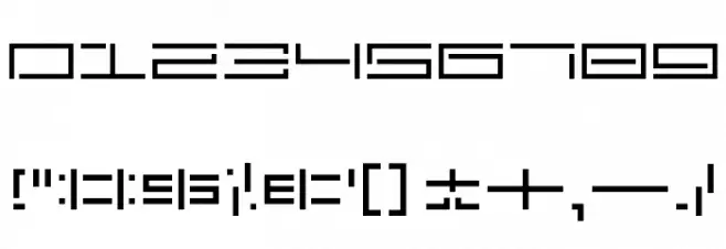 Permanent Shutdown Font OTHER CHARS