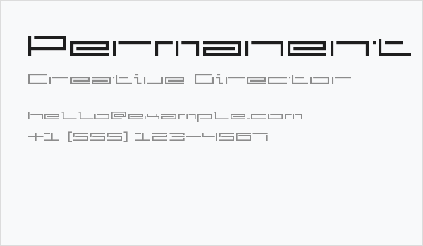 Permanent Shutdown Business Card