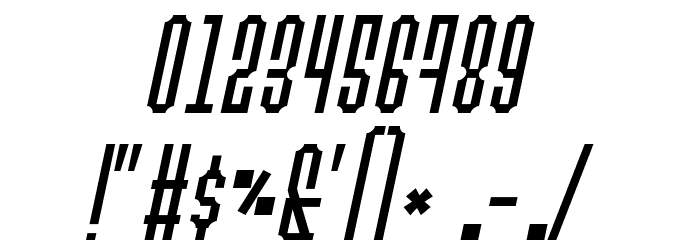 Permanent daylight Italic フォント その他の文字