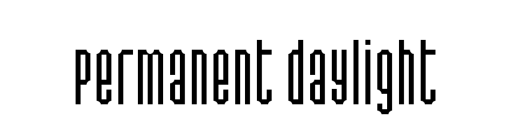 Permanent daylight  Descarca Fonturi Gratis
