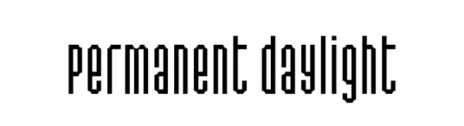 Permanent daylight  font caratteri gratis