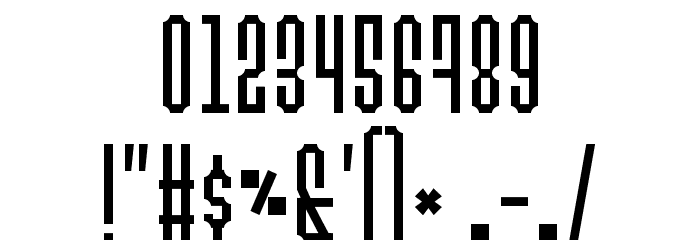 Permanent daylight Font OTHER CHARS