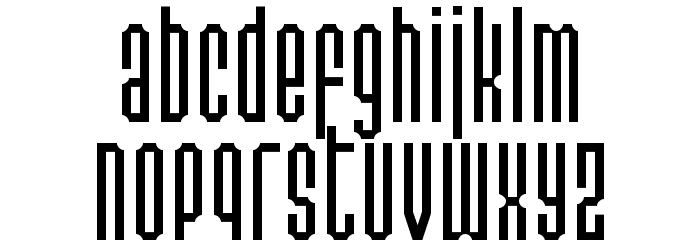 Permanent daylight Font LOWERCASE