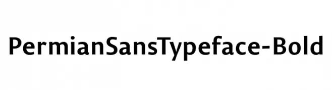 PermianSansTypeface-Bold  font caratteri gratis