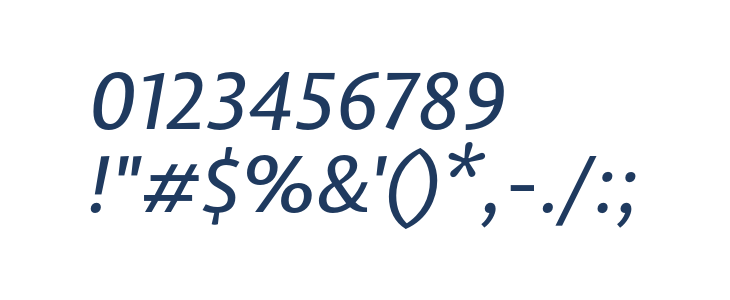 PermianSansTypeface-Italic Other Characters