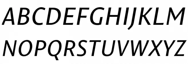PermianSansTypeface-Italic Polices MAJUSCULES