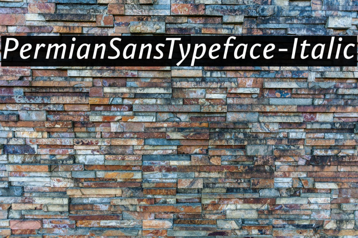 PermianSansTypeface-Italic Example 1