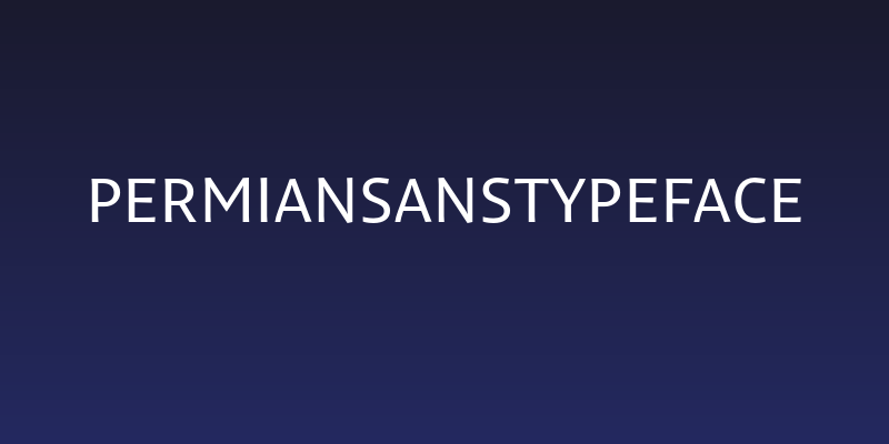 PermianSansTypeface Social Header