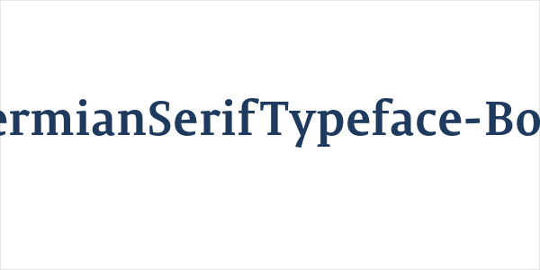PermianSerifTypeface-Bold Logo