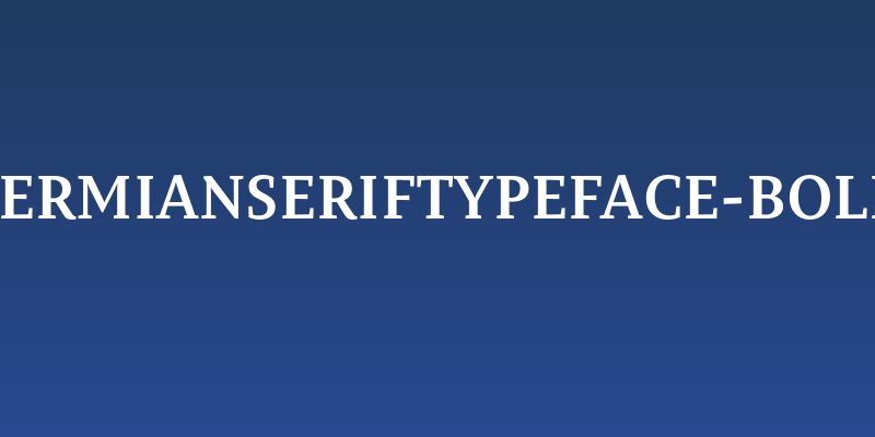 PermianSerifTypeface-Bold Social Header