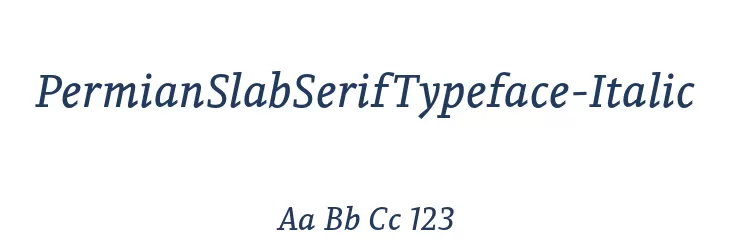 PermianSlabSerifTypeface-Italic