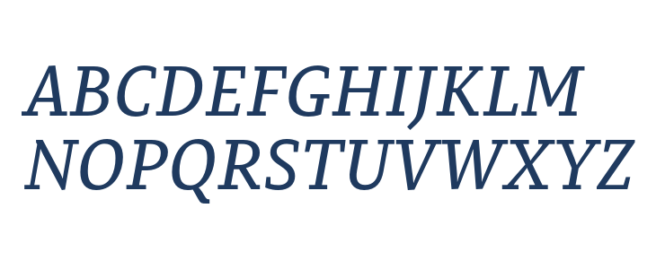 PermianSlabSerifTypeface-Italic Uppercase